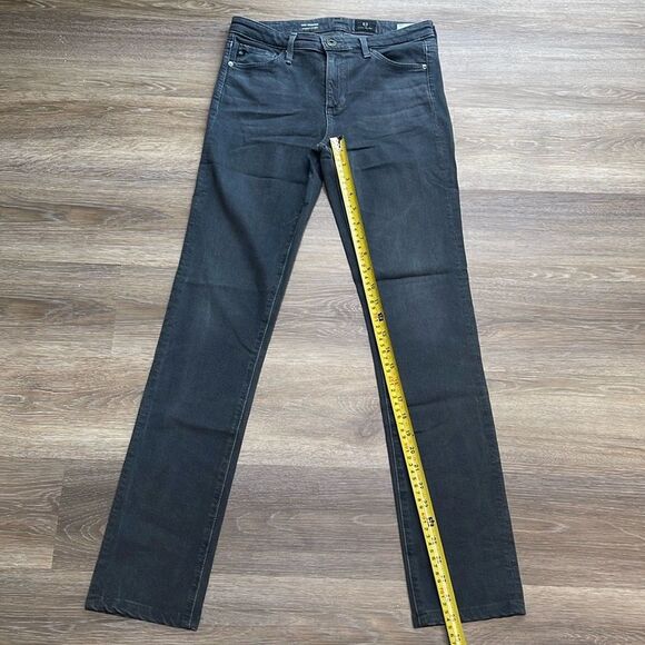 AG Adriano Goldschmied Harper Dark Gray Essential Straight Jeans 26R - Picture 13 of 13
